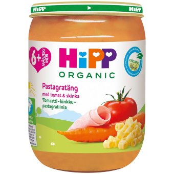 Hipp лапша с овощами и ветчиной, с 6 мес. 190 гр