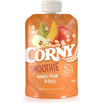 Фруктовый смузи Corny Smoothie манго, груша и овёс 120 гр Фруктовый смузи Corny Smoothie манго, груша и овёс 120 гр