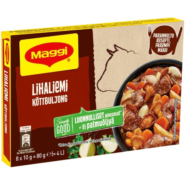 Бульонный кубик Maggi 80 гр (уп 8 шт) Бульонный кубик Maggi 80 гр (уп 8 шт)