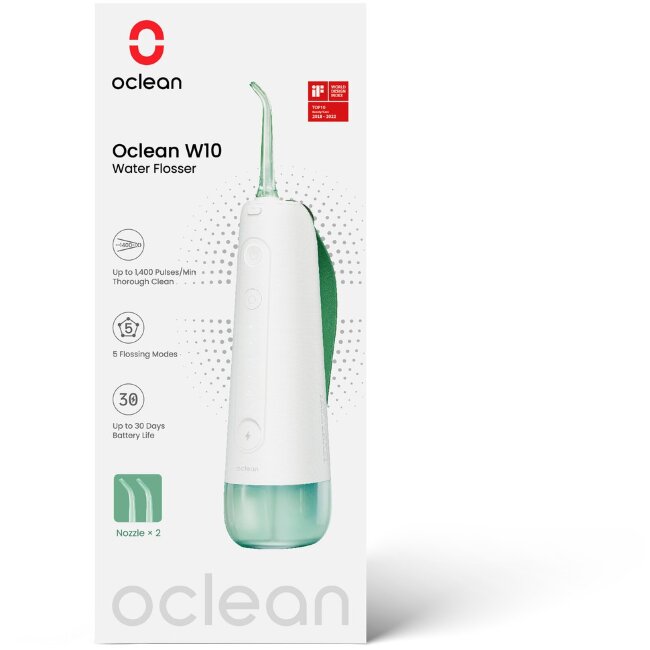 Ирригатор для зубных промежутков Oclean W10, зеленый