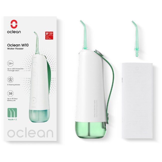 Ирригатор для зубных промежутков Oclean W10, зеленый