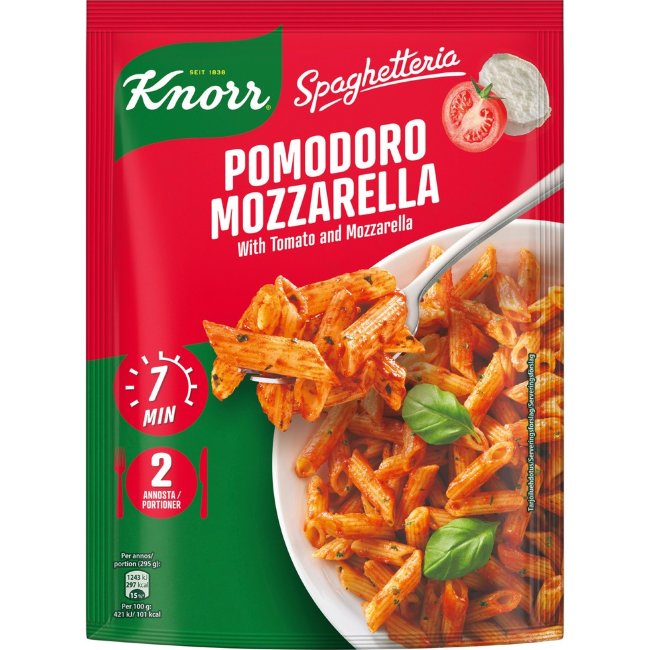 Паста Knorr Tomaatti-mozzarella Спагеттерия (уп 2 шт) 163 гр