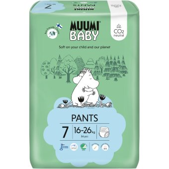 Подгузники-трусики Muumi 7, 16-26 кг, 34 шт.