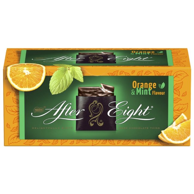Шоколад со вкусом мяты и апельсина Nestle After Eight 200 гр