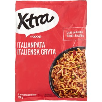 Итальянское блюдо паста с овощами и специями Xtra 150 г Итальянское блюдо паста с овощами и специями Xtra 150 г