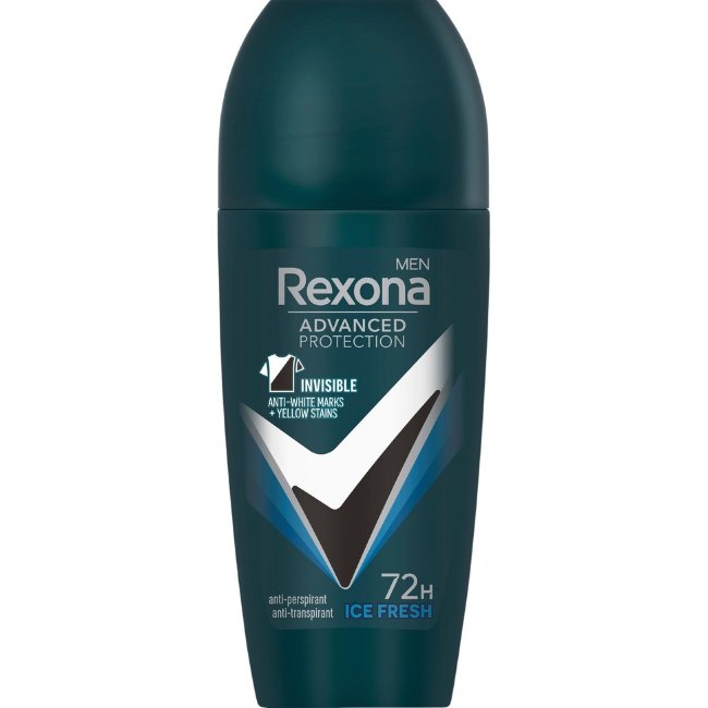 Антиперспирант-дезодорант шариковый для мужчин Rexona Advanced Protection Invisible Ice Fresh 50 мл Антиперспирант-дезодорант шариковый для мужчин Rexona Advanced Protection Invisible Ice Fresh 50 мл