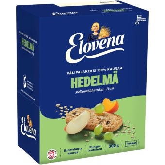 Овсяное печенье с фруктами Elovena 10x30 гр Овсяное печенье с фруктами Elovena 10x30 гр
