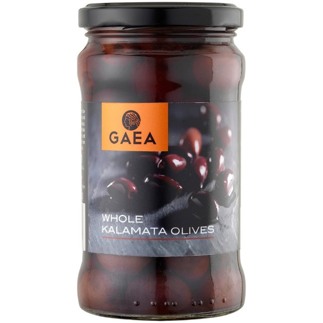 Оливки в винном уксусе Gaea Kalamata без косточек 300/190 гр