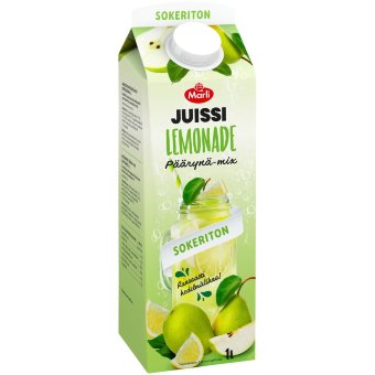 Лимонад без сахара Juissi Lemonade Päärynä mix 1 л