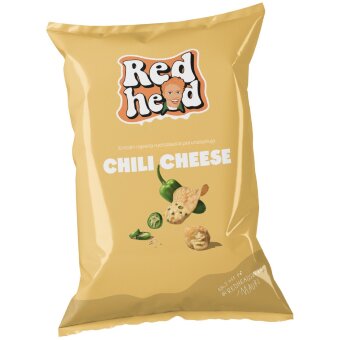 Картофельные чипсы со вкусом сыра и халапеньо Redhead 150 гр