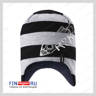 Шапка Lassie 728720 (черная, с ракетой), размер S, 46-48 см Шапка Lassie 728720 (черная, с ракетой), размер S, 46-48 см