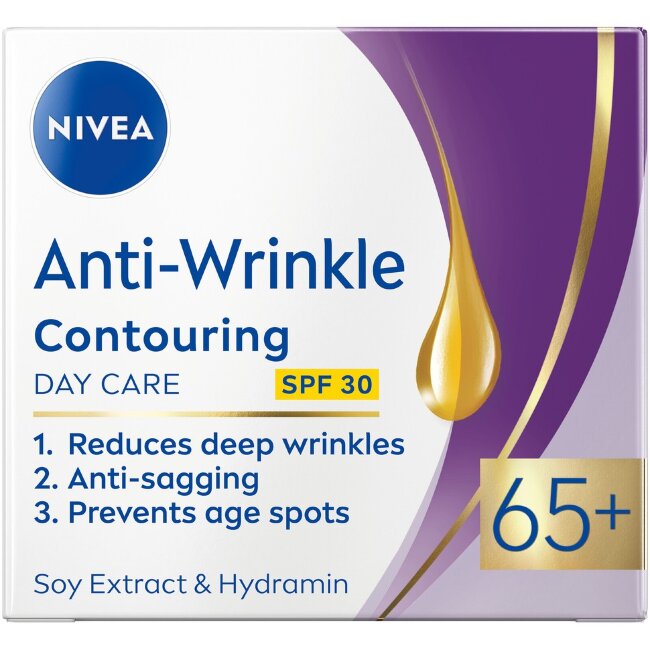 Дневной крем NIVEA Anti-Wrinkle + Contouring 50 мл 65+ SPF 30
