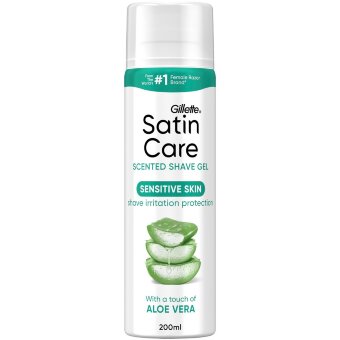 Гель для бритья Satin Care Sensitive с алоэ вера 200 мл