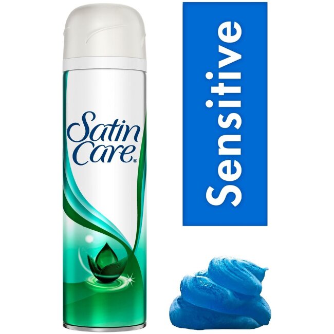 Гель для бритья Satin Care Sensitive с алоэ вера 200 мл Гель для бритья Satin Care Sensitive с алоэ вера 200 мл