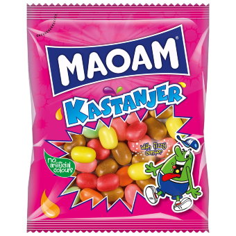 Жевательные драже с начинкой MAOAM Kastanjer 120 гр