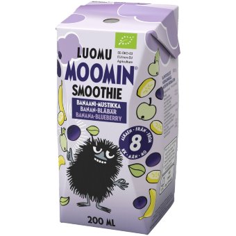 Смузи органический Moomin с бананом и черникой 200 мл