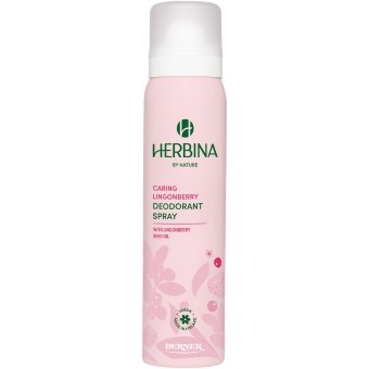 Дезодорант-спрей Herbina Caring Lingonberry 100 мл Дезодорант-спрей Herbina Caring Lingonberry 100 мл