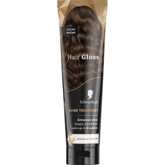 Ухаживающая тонирующая маска для волос Schwarzkopf Hair Gloss в оттенке какао коричневый 150 мл