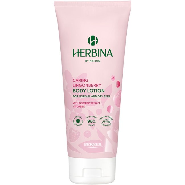 Увлажняющий крем для тела Herbina Caring Lingonberry 200 мл Увлажняющий крем для тела Herbina Caring Lingonberry 200 мл