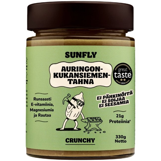 Паста из семян подсолнечника SUNFLY, хрустящая 330 гр