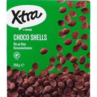Какао-пшеничные хлопья Xtra Choco shells 250 гр Какао-пшеничные хлопья Xtra Choco shells 250 гр