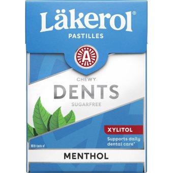 Пастилки без сахара (ментол) Lakerol Dents 85 гр