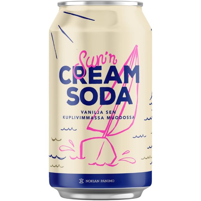 Газированный напиток Sun'n Cream Soda 0,33 л Газированный напиток Sun'n Cream Soda 0,33 л