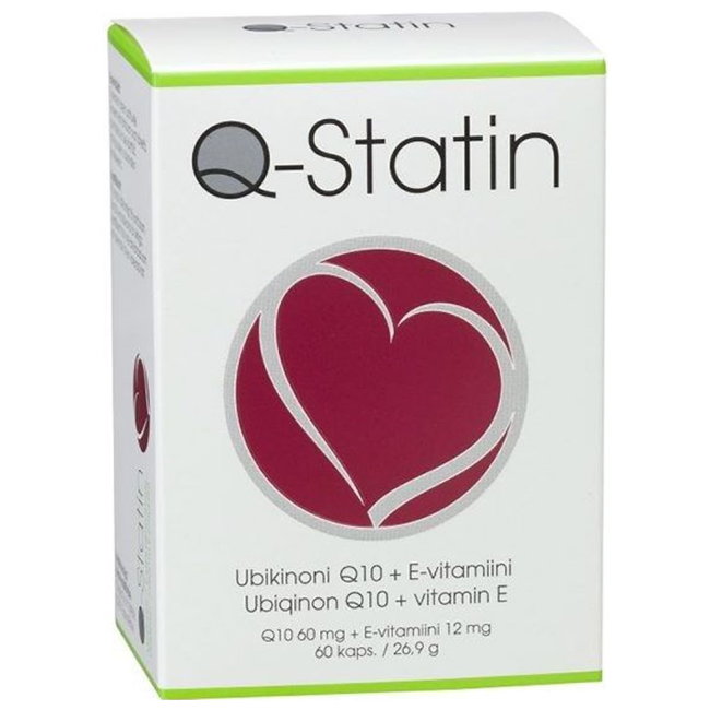 Убихинон Q10 с витамином Е Q-Statin 60 капсул Oriola