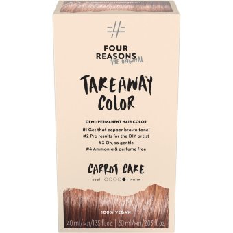Стойкая краска для волос Four Reasons Original Takeaway Color 6.4 морковный торт