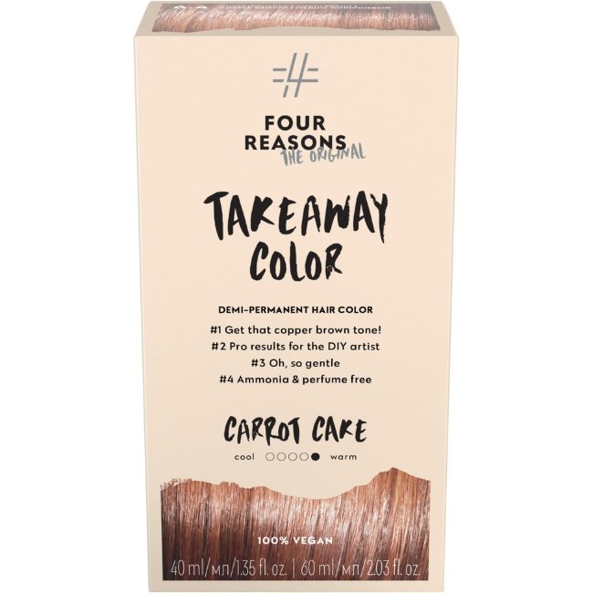 Стойкая краска для волос Four Reasons Original Takeaway Color 6.4 морковный торт