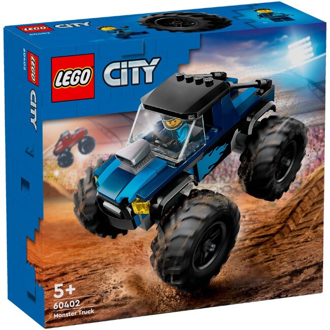 Игрушечный внедорожник LEGO City Sininen monsteriauto 60402 Игрушечный внедорожник LEGO City Sininen monsteriauto 60402