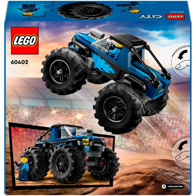 Игрушечный внедорожник LEGO City Sininen monsteriauto 60402 Игрушечный внедорожник LEGO City Sininen monsteriauto 60402