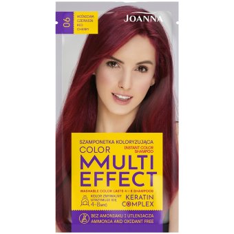 Тонирующий шампунь Joanna Multi Effect Cherry Red 06 Тонирующий шампунь Joanna Multi Effect Cherry Red 06