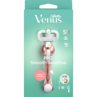 Станок для бритья Gillette Venus Pro Smooth Sensitive + настенное крепление Станок для бритья Gillette Venus Pro Smooth Sensitive + настенное крепление