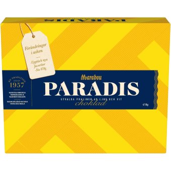 Набор конфет из молочного и белого шоколада Marabou Paradis 410 гр