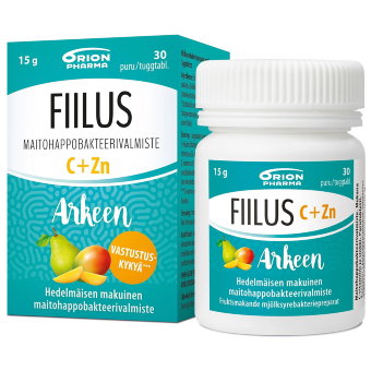 Молочнокислые бактерии с цинком Fiilus Arkeen C+Zn (груша и манго) 30 капсул Молочнокислые бактерии с цинком Fiilus Arkeen C+Zn (груша и манго) 30 капсул