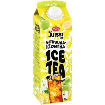 Ледяной чай Marli Juissi Ice Tea без сахара с лимоном и кислым яблоком 1 л