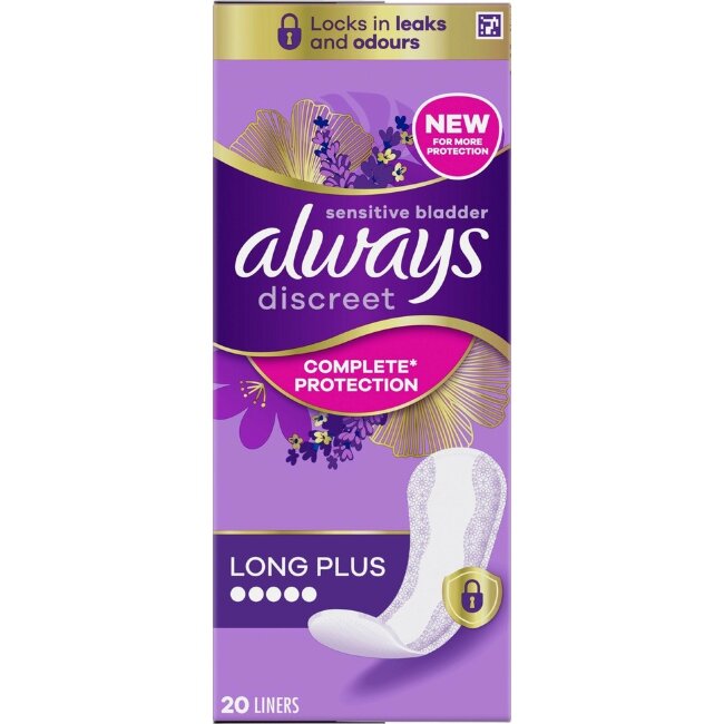 Прокладки для интимной гигиены Always Discreet Long Plus 20 шт Прокладки для интимной гигиены Always Discreet Long Plus 20 шт