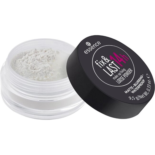 Рассыпчатая пудра для закрепления макияжа essence fix & LAST 14 ч 9,5 гр