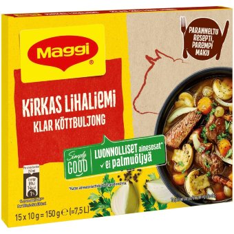 Прозрачный мясной бульон Maggi (уп 15 шт) 150 гр Прозрачный мясной бульон Maggi (уп 15 шт) 150 гр