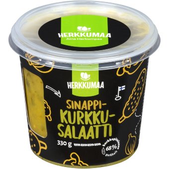 Салат из огурцов с горчицей Herkkumaa 330 гр Салат из огурцов с горчицей Herkkumaa 330 гр