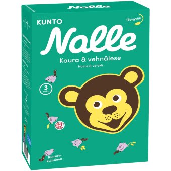 Овсяные хлопья цельнозерновые Nalle 750 гр с клетчаткой из пшеничных отрубей