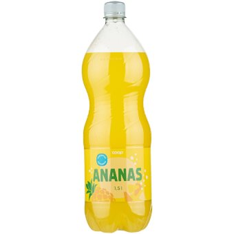 Безалкогольный напиток с ананасом Coop без сахара 1,5 л Безалкогольный напиток с ананасом Coop без сахара 1,5 л