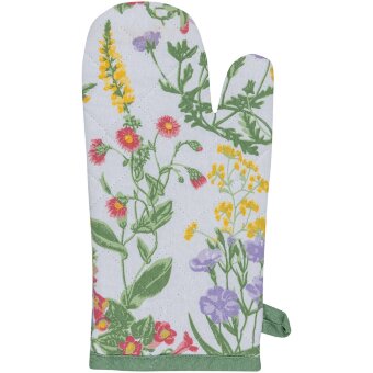 Кухонная прихватка House Wild floral зеленая 15x32 см