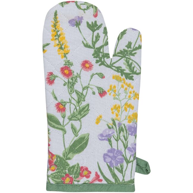 Кухонная прихватка House Wild floral зеленая 15x32 см