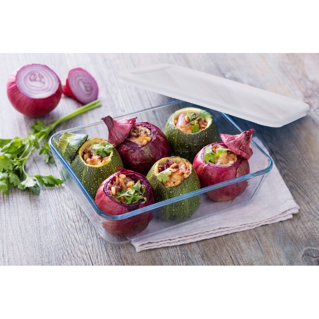 Стеклянная форма для запекания Pyrex Cook & Freeze с крышкой 22x17 см