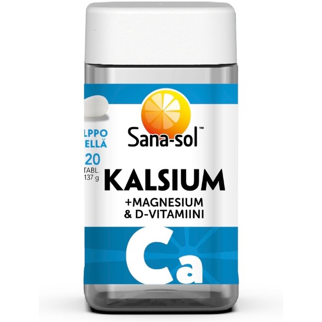 Витамин Д с кальцием Kalsium+Magnezium+D-vitamiini 120 табл Sana-Sol