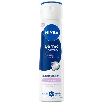 Антиперспирант-спрей для чувствительной кожи NIVEA Derma Control Restore 150 мл