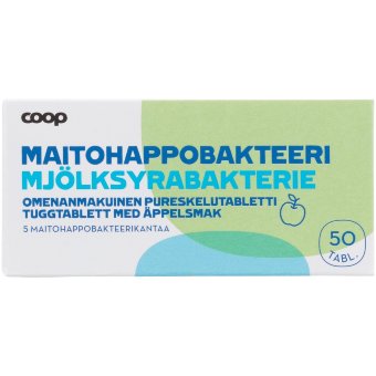 Молочнокислые бактерии Coop (яблоко) 50 табл Молочнокислые бактерии Coop (яблоко) 50 табл