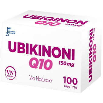 Витамины с убихоном Hyvän Olon Ubikinoni Q10 100 капсул Via Naturale Витамины с убихоном Hyvän Olon Ubikinoni Q10 100 капсул Via Naturale